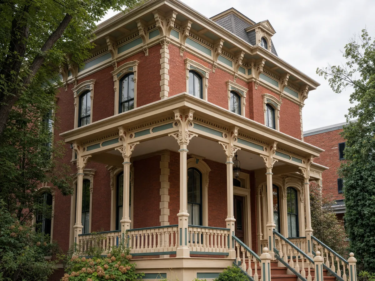 Detailed historic West Chester Victorian exterior trim