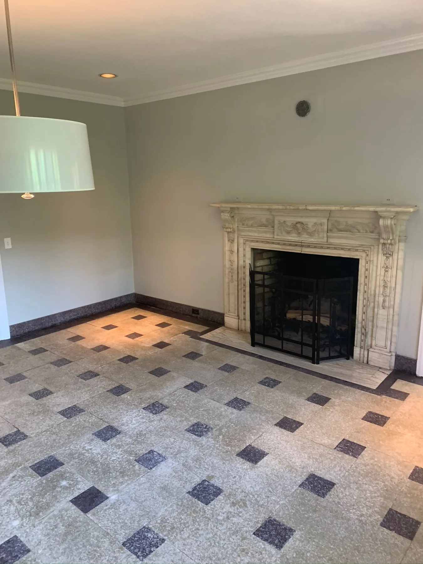 Living room before an interior repaint